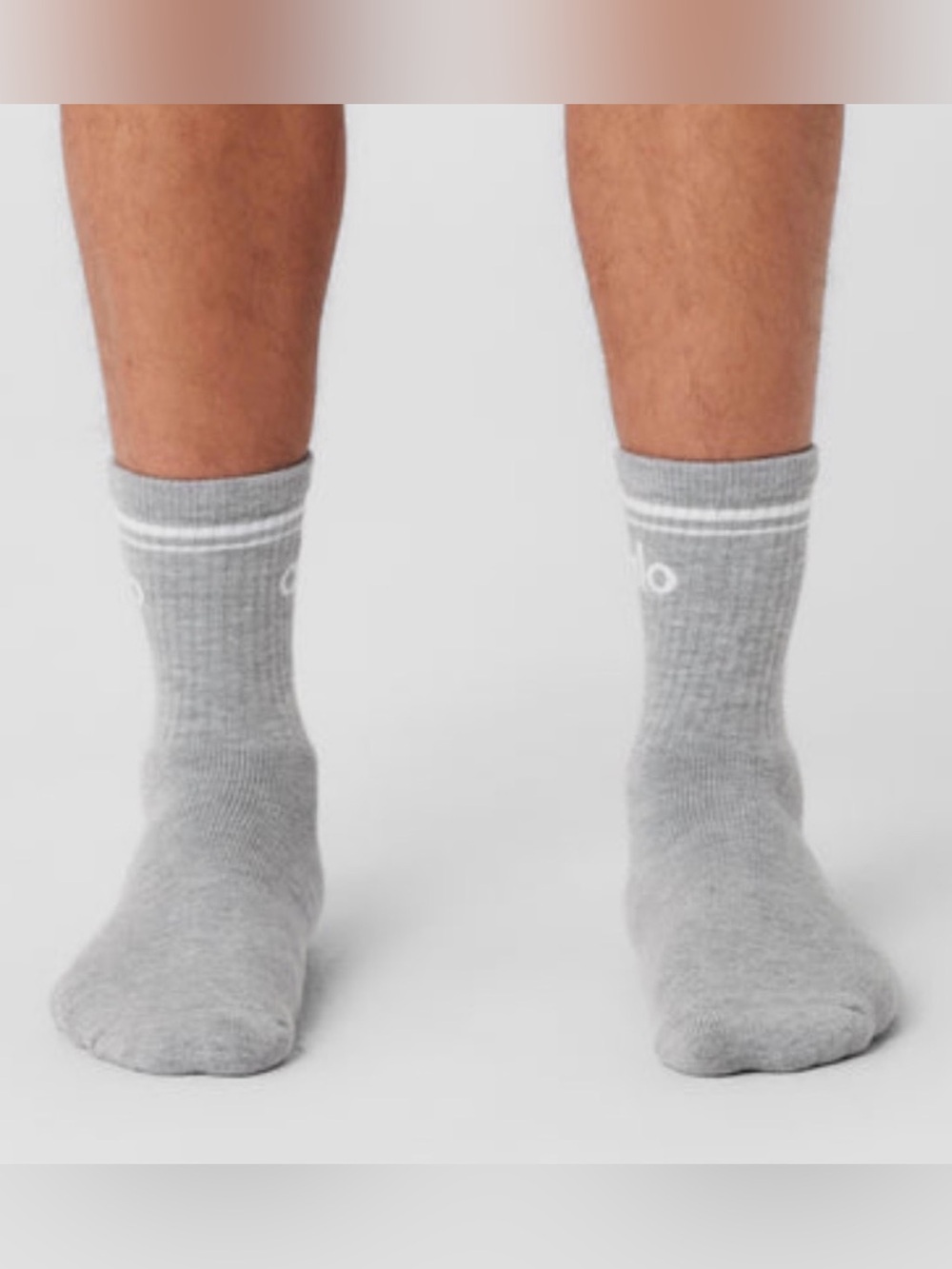 ALO Yoga Unisex “Throwback Half Crew” Sock (L) *BESTSELLER*